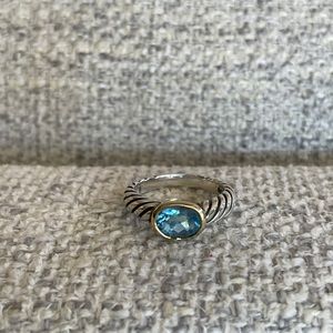 David Yurman Blue Topaz Ring